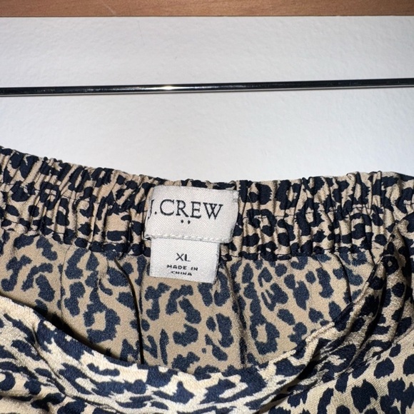 Black and Tan Midi A-Line Skirt Animal Print - Picture 2 of 3